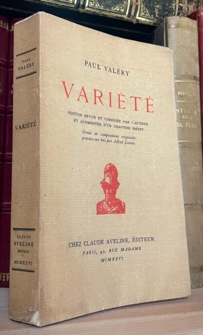 Paul Valéry Variété édition revue et corrigée par L'Auteur Aveline 1926