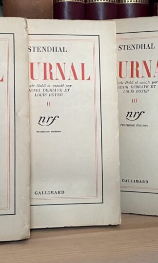 Stendhal Journal 4 Volumi Gallimard 1935-36