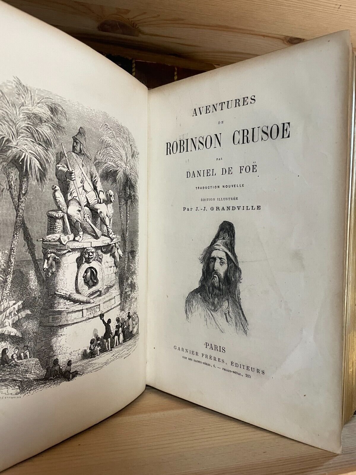 Daniel de Foe Aventures de Robinson Crusoe Grandville Garnier Frères sans date - immagine 7