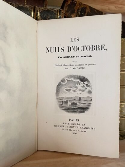Gérard de Nerval Les nuits d'octobre Nouvelle Revue Française 1920 - immagine 4
