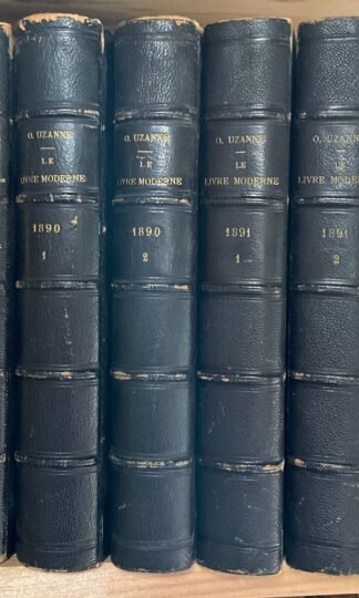 Uzanne Le Livre Moderne 5 volumes Quantin 1890-1892