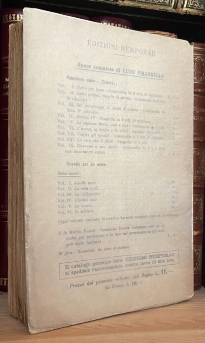 Luigi Pirandello Novelle per un anno In silenzio Bemporad 1923 - immagine 2
