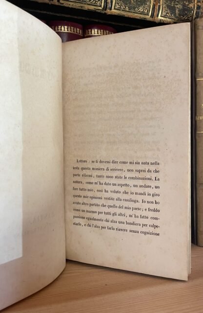 (Giuseppe Giusti) Versi Bastia Tipografia di Fabiani 1845 - immagine 4