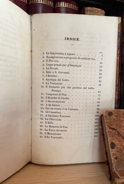 (Giuseppe Giusti) Versi Bastia Tipografia di Fabiani 1845 - immagine 13