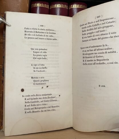 (Giuseppe Giusti) Versi Bastia Tipografia di Fabiani 1845 - immagine 16