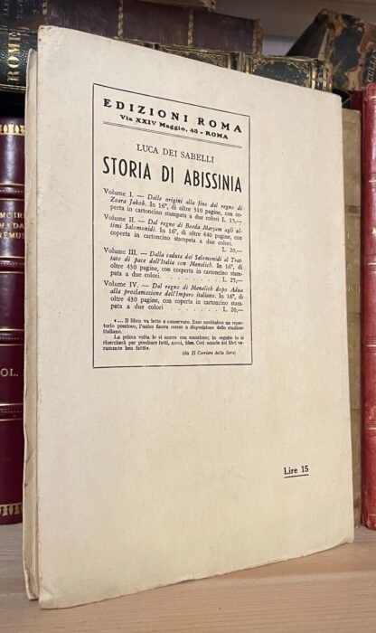 Lettere e diari d'Africa 1985-1896 a cura di Francesco Lemmi Edizioni Roma 1938 - immagine 2