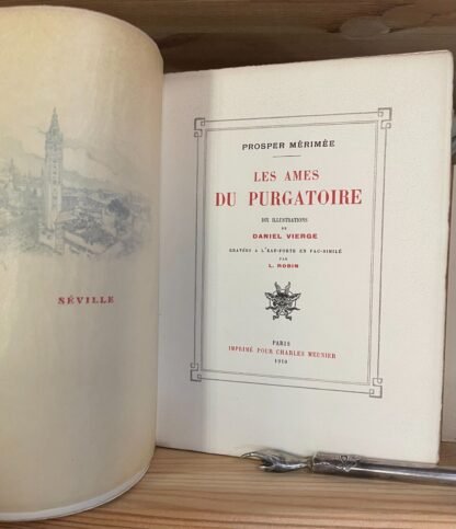Prosper Mérimée Les Ames du Purgatoire Daniel Vierge Paris Charles Meunier 1910 - immagine 5