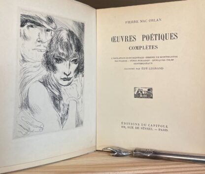 Pierre Mac Orlan Oeuvres poétiques complètes Edy Legrand Le Capitole 1929 - immagine 7