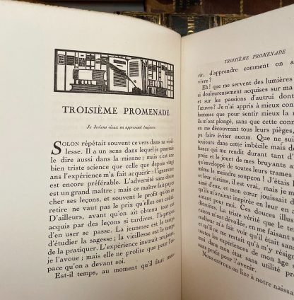 Jean-Jacques Rousseau Les rêveries du promeneur solitaire Le Livre 1926 - immagine 8