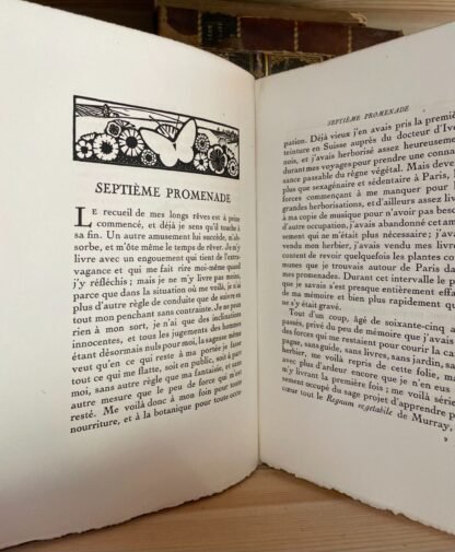 Jean-Jacques Rousseau Les rêveries du promeneur solitaire Le Livre 1926 - immagine 7