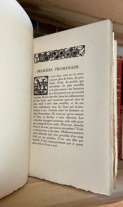 Jean-Jacques Rousseau Les rêveries du promeneur solitaire Le Livre 1926 - immagine 6