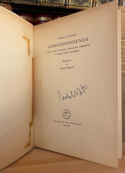 Italo Svevo Corrispondenza Prefazione Montale All'insegna del pesce d'oro 1953 - immagine 4