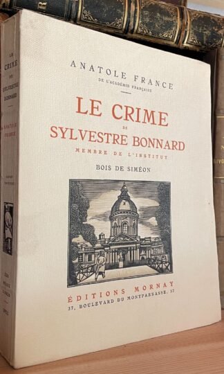 Anatole France Le crime de Sylvestre Bonnard ed. Mornay Les Beaux Livres 1923