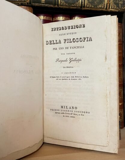 Galluppi Introduzione allo studio della filosofia e lettere filosofiche 1832-37 - immagine 3