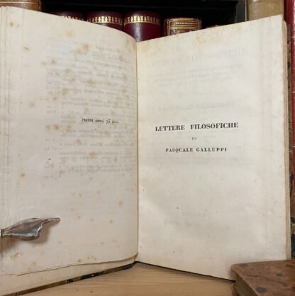 Galluppi Introduzione allo studio della filosofia e lettere filosofiche 1832-37 - immagine 6