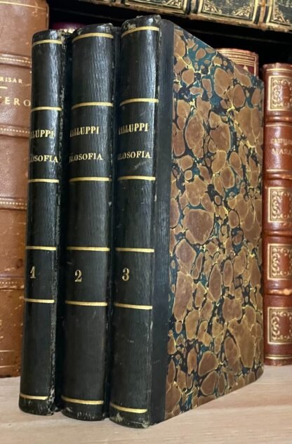 Pasquale Galluppi Elementi di filosofia 3 Voll. Tipografia della volpe al Sassi 1837