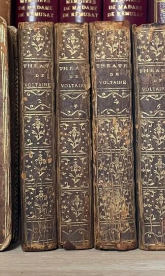 Théatre de Voltaire Augmenté de plusieurs pieces 8 voll. 1782