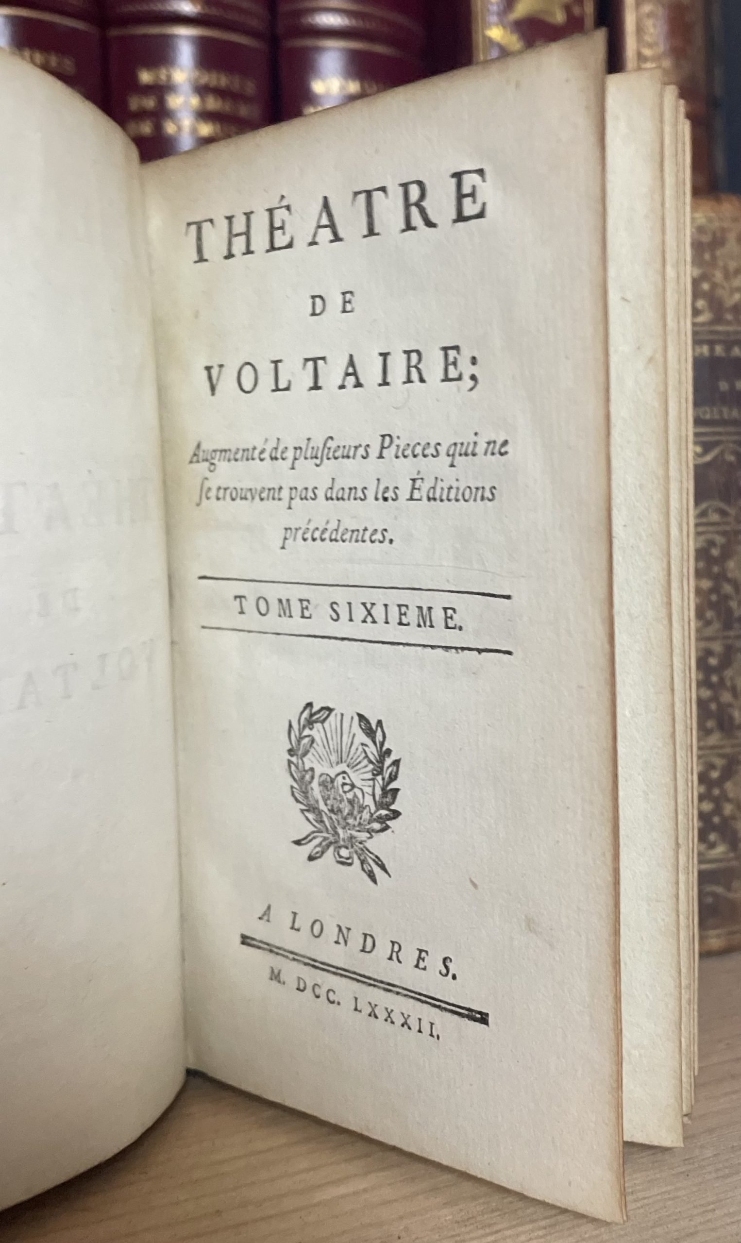 Théatre de Voltaire Augmenté de plusieurs pieces 8 voll. 1782 - immagine 15