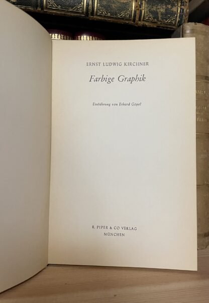 Ernst Ludwig Kirchner Farbige Graphik Erhard Göpel Piper & Co 1959 - immagine 2
