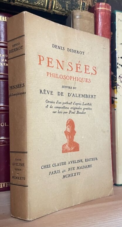 Denis Diderot Pensées philosophiques Claude Aveline 1926