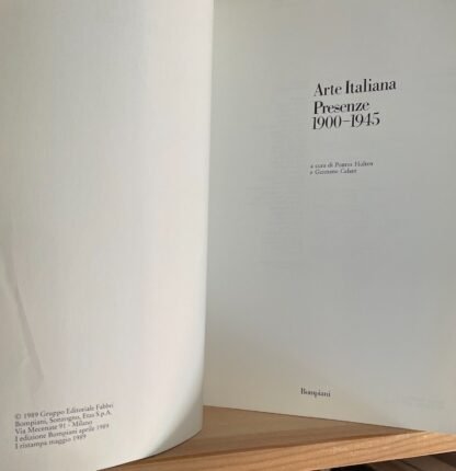 Arte Italiana Presenze 1900-1945 a cura di Pontus Hulten e Germano Celant 1989 - immagine 3