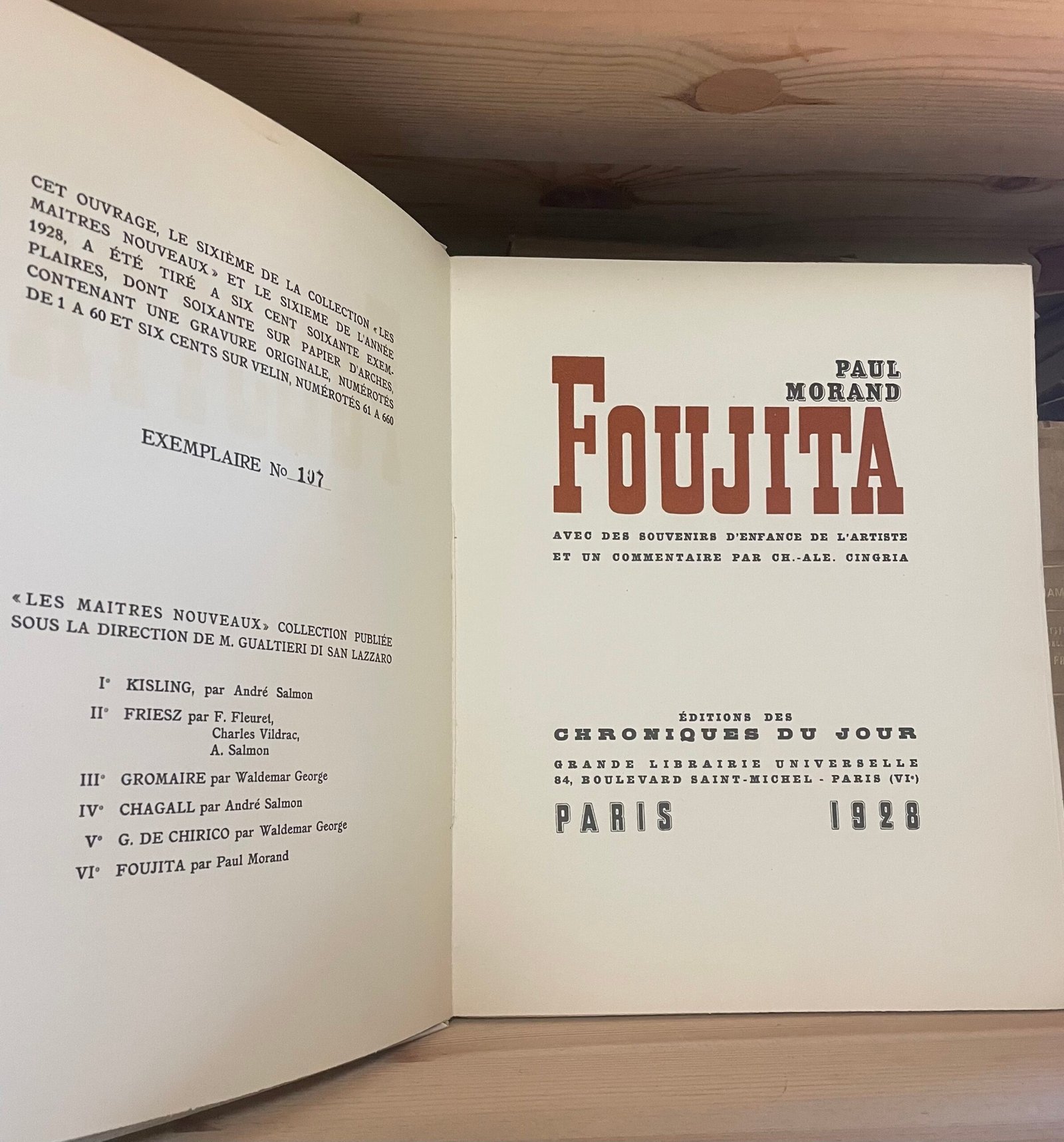 Paul Morand Foujita éditions des Chroniques du Jour 1928 - immagine 5