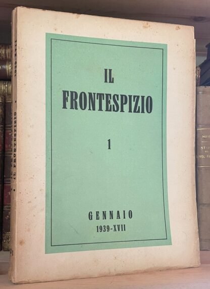 Il Frontespizio annata completa 1939 rivista mensile 12 numeri Vallecchi
