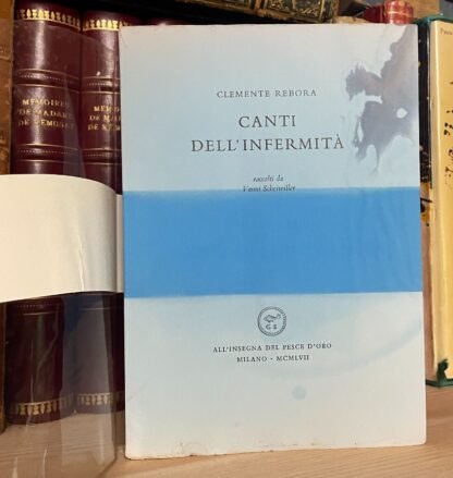 Clemente Rebora Canti dell'infermità raccolti da Vanni Scheiwiller 1957 - immagine 3