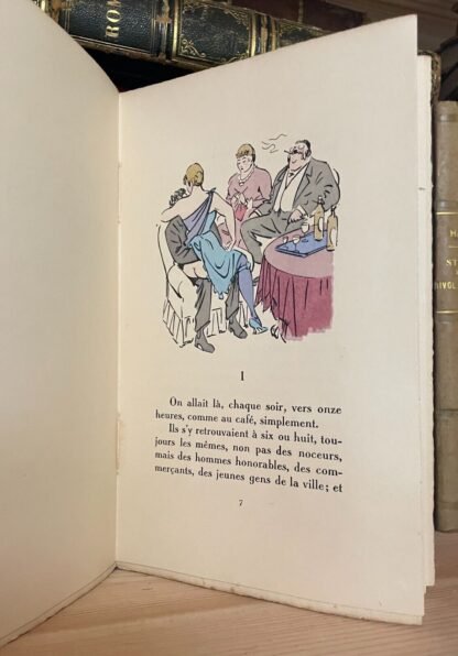 Guy De Maupassant La Maison Tellier Ferroud 1936 illustrations col par Carlègle - immagine 11