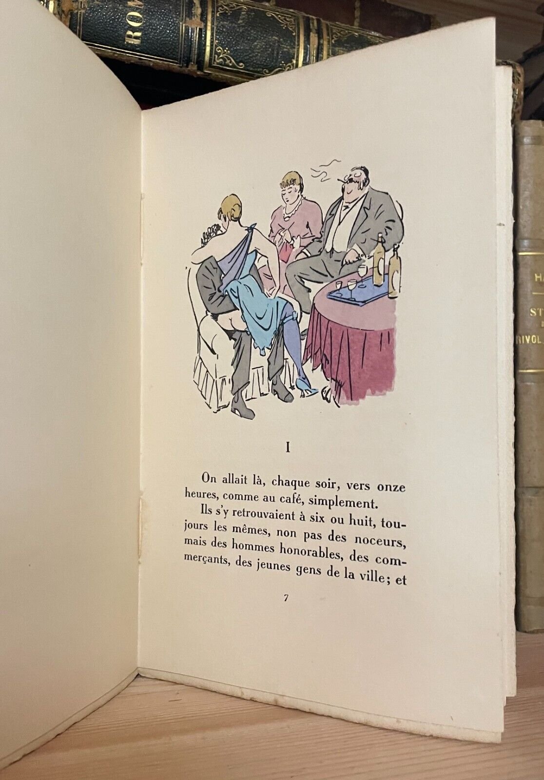 Guy De Maupassant La Maison Tellier Ferroud 1936 illustrations col par Carlègle - immagine 11