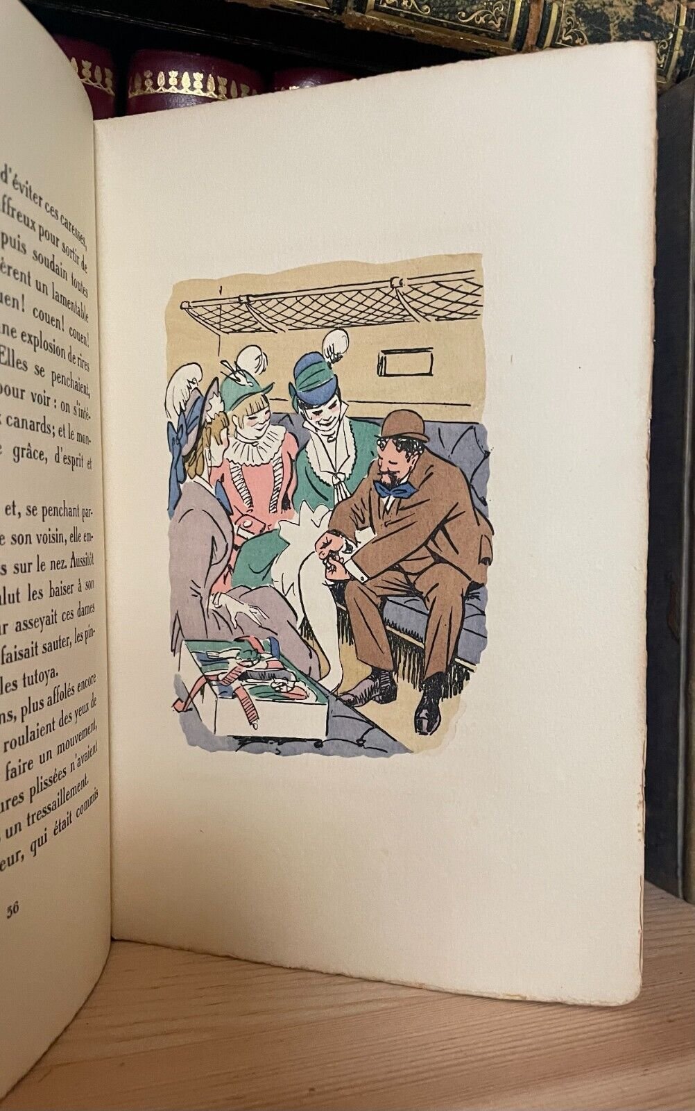 Guy De Maupassant La Maison Tellier Ferroud 1936 illustrations col par Carlègle - immagine 7