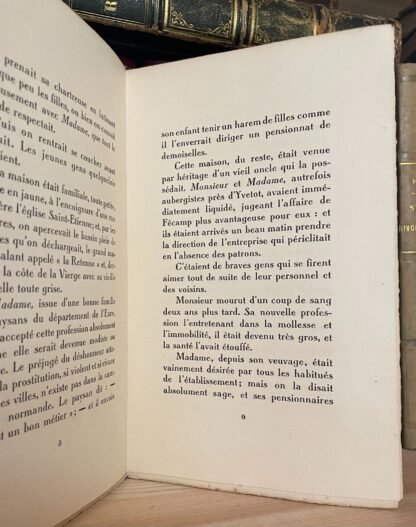Guy De Maupassant La Maison Tellier Ferroud 1936 illustrations col par Carlègle - immagine 8