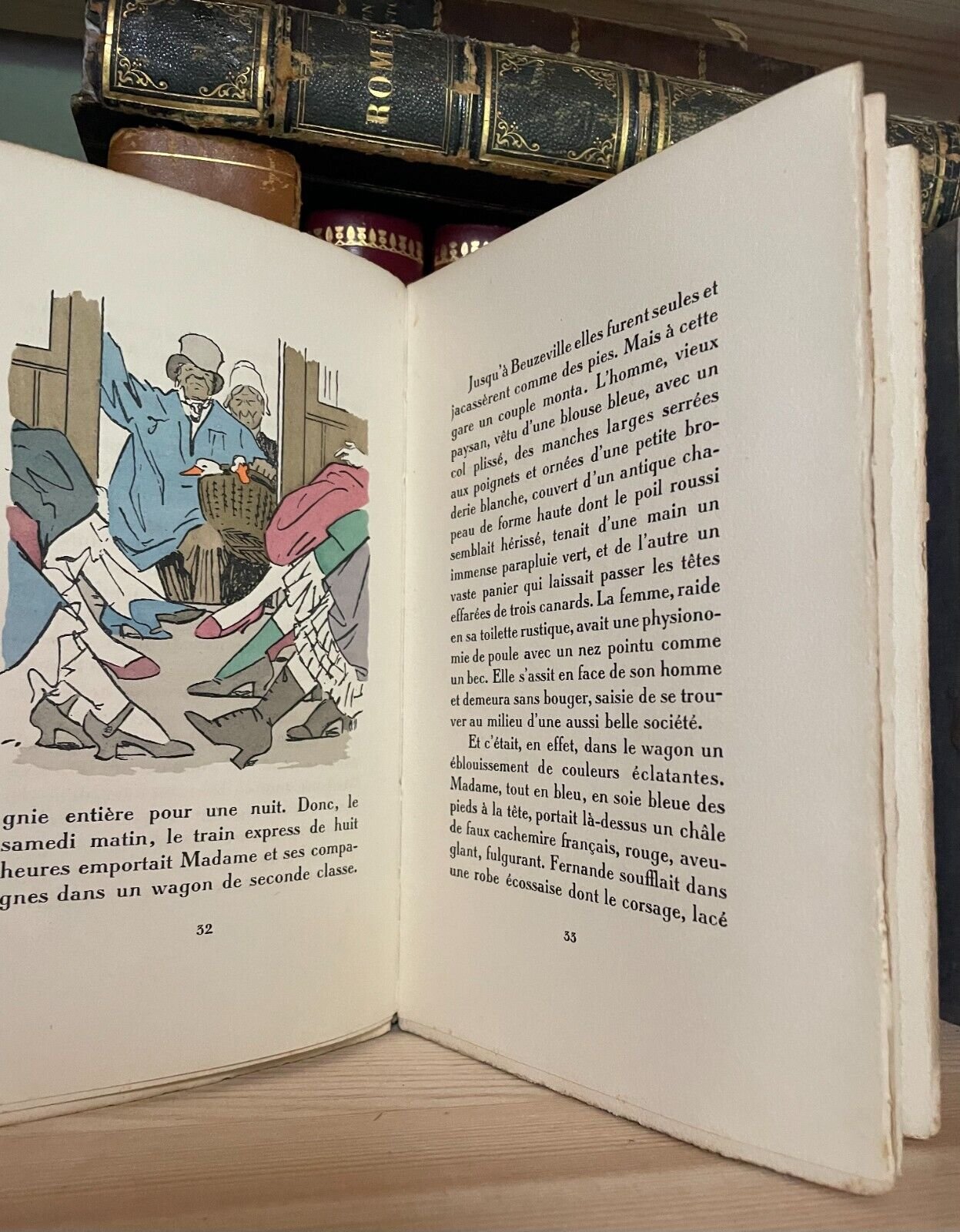 Guy De Maupassant La Maison Tellier Ferroud 1936 illustrations col par Carlègle - immagine 9