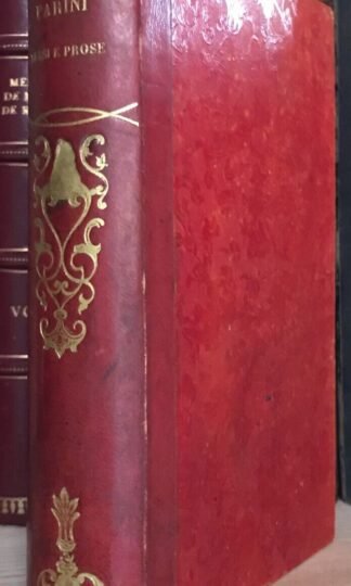 Versi e prose di Giuseppe Parini quarta edizione Le Monnier 1856
