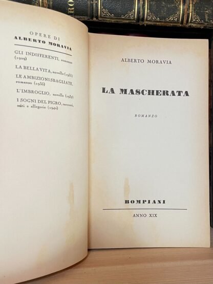 Alberto Moravia La Mascherata Bompiani prima edizione 1941 - immagine 8