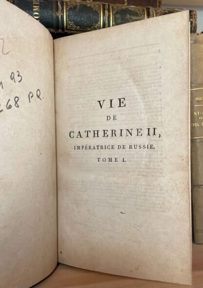 Vie de Catherine II Impératrice de Russie Buisson 1797 Tomi I e II - immagine 14