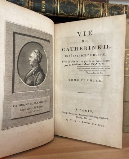 Vie de Catherine II Impératrice de Russie Buisson 1797 Tomi I e II - immagine 11
