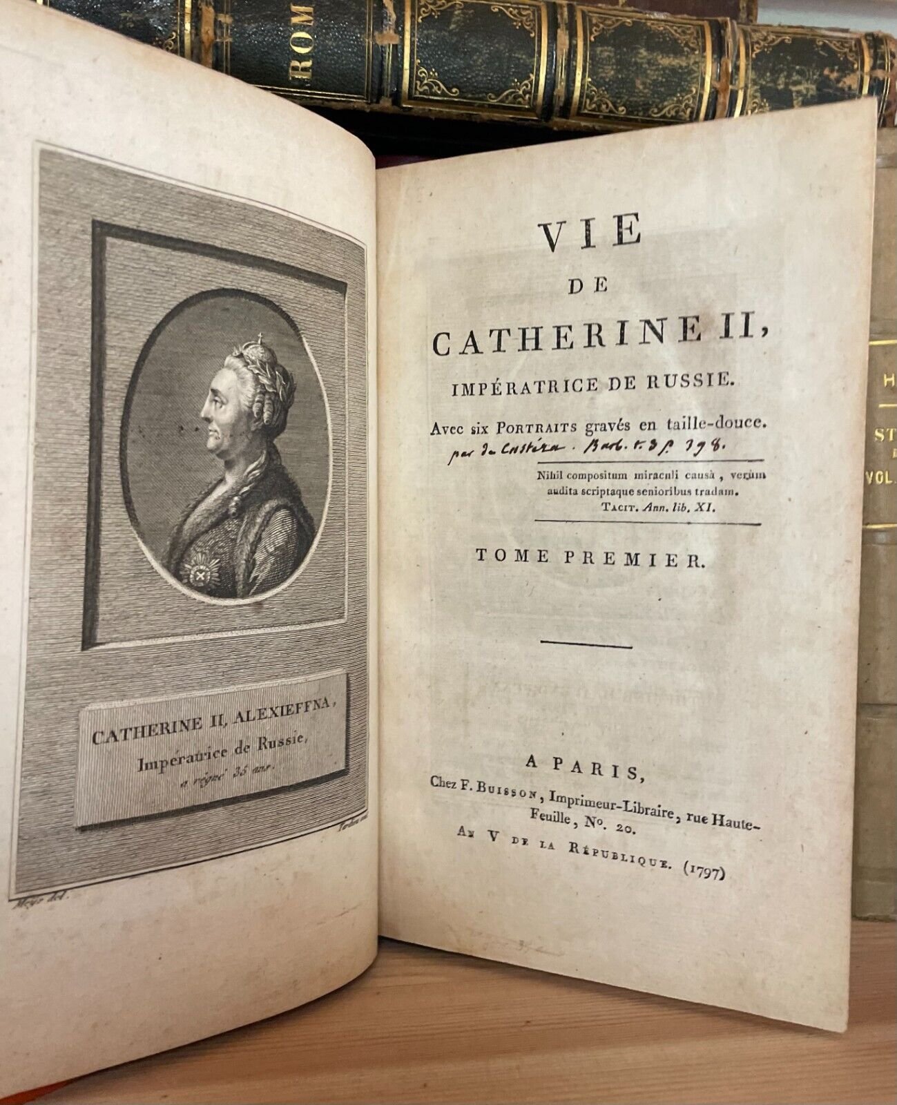 Vie de Catherine II Impératrice de Russie Buisson 1797 Tomi I e II - immagine 11