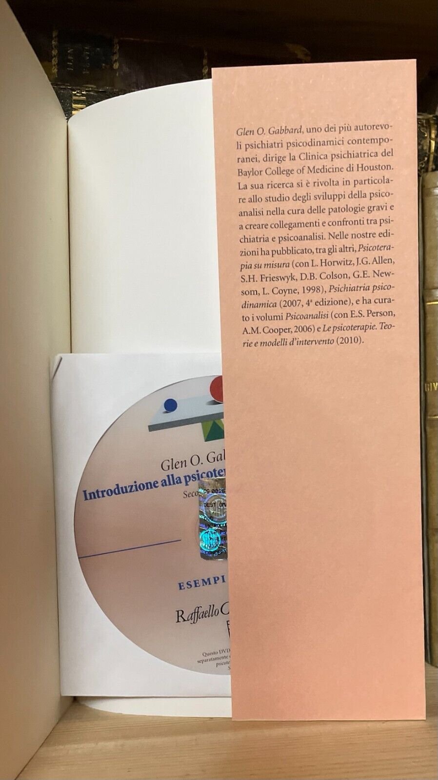 Gabbard Introduzione alla psicoterapia psicodinamica con DVD Raffaello Cortina - immagine 3