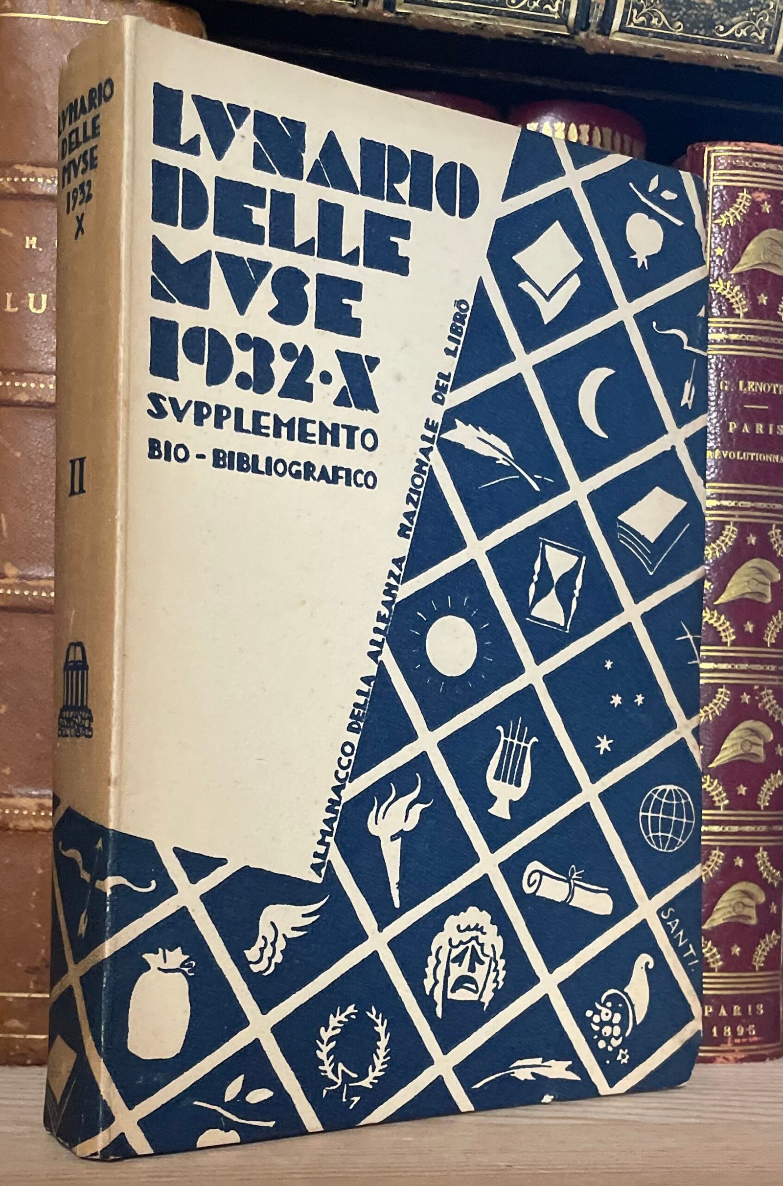 Lunario delle muse 1932-X 2 Alleanza Nazionale del Libro supp. bio bibliografico