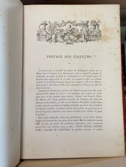 Paul Lacroix XVIII siècle Institutions usages et costumes 1700-1789 Didot 1875 - immagine 9