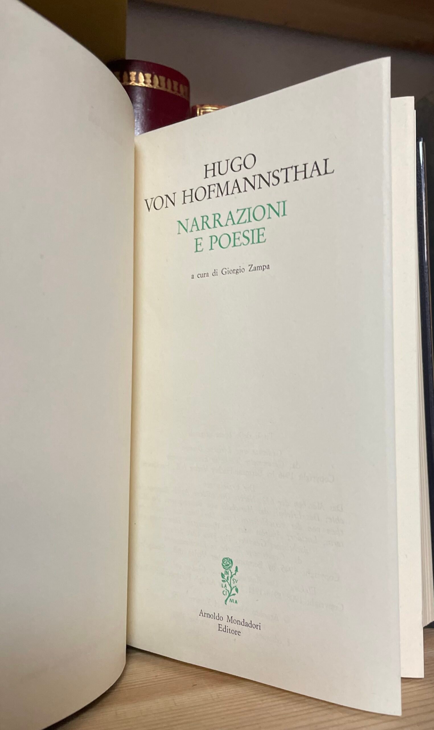 Hugo von Hofmannsthal Narrazioni e poesie Meridiani Mondadori 1972 - immagine 6