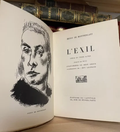 Henry de Montherlant L'Exil illustrations de Legrand Editions du Capitole 1 929 - immagine 3
