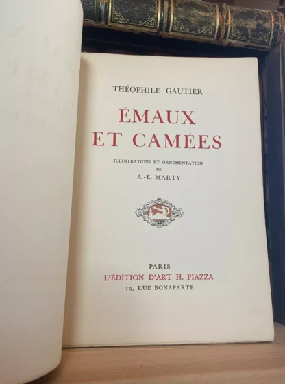 Gautier Emaux et camées Édition D'Art H. Piazza 1943 - immagine 4