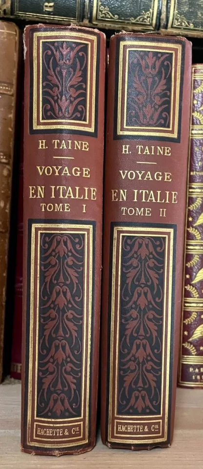 Taine Voyage en Italie Librairie Hachette et Cie 1901-1905 due volumi - immagine 2