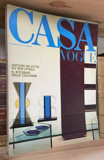 Casa Vogue Novembre 1980 n. 112 abitare in città architettura fantastica Sotsass
