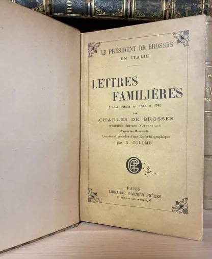 Charles de Brosses Lettres Familières écrites d'Italie en 1739 et 1740 due voll. - immagine 10
