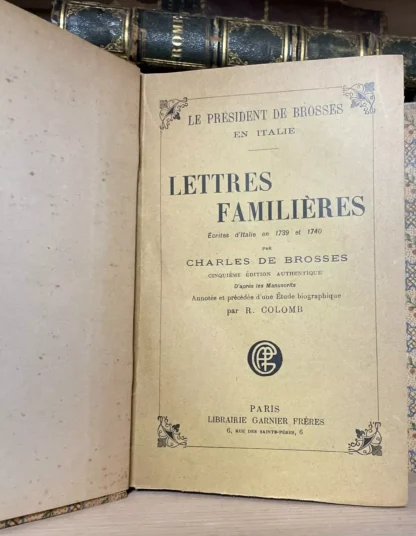Charles de Brosses Lettres Familières écrites d'Italie en 1739 et 1740 due voll. - immagine 14