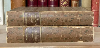 Charles de Brosses Lettres Familières écrites d'Italie en 1739 et 1740 due voll. - immagine 5