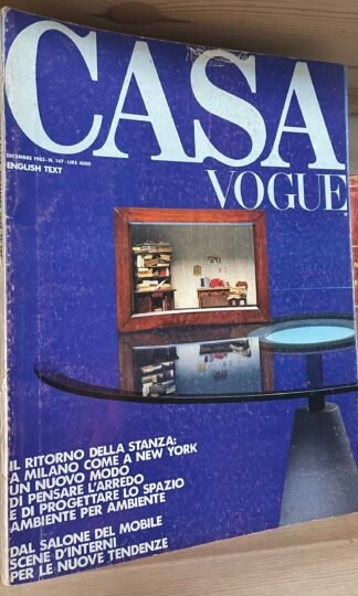 Casa Vogue Dicembre 1983 n. 147 Gregotti Gae Aulenti Severini Salone del mobile